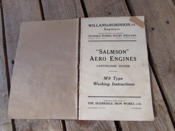 Rare 1916 Salmson Aero engines book
