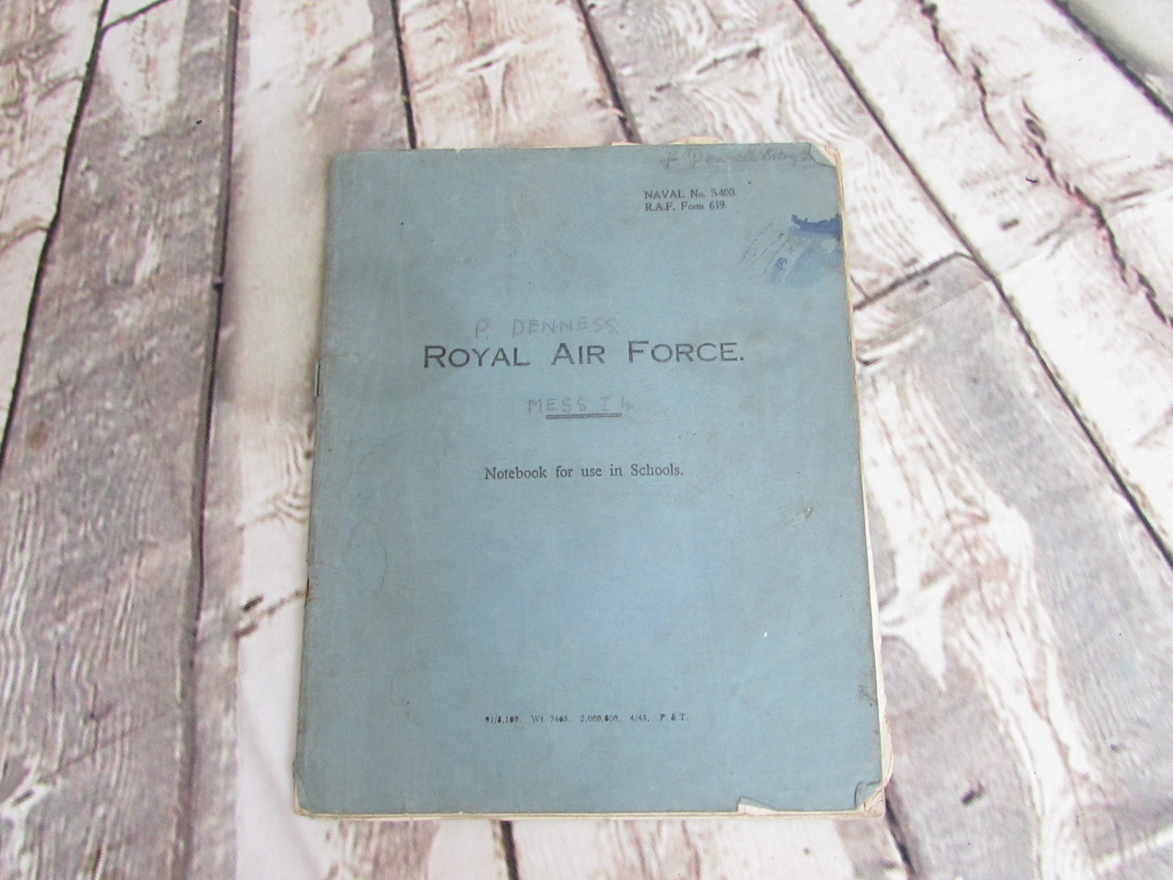 1944 R.A.F. working book