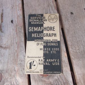 WWI Armed forces semaphore and heliograph booklet