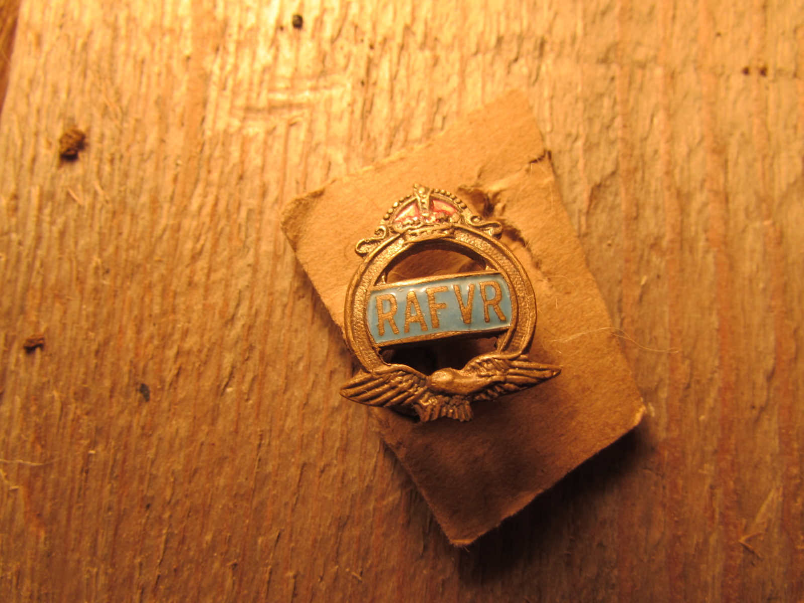 Royal Air Force volunteer reserve sweetheart brooch