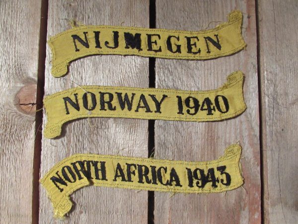 3x flag battle honours. Norway 1940, Nijmegen & North Africa 1943