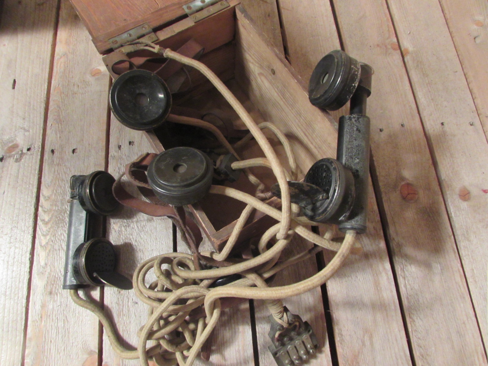 R.F.C rare set of observation telephone set