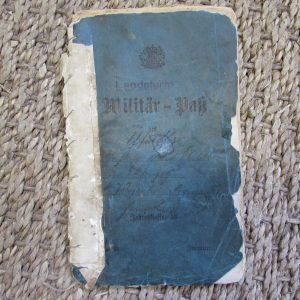 WW1 Military pass for the Lanstrum infantry
