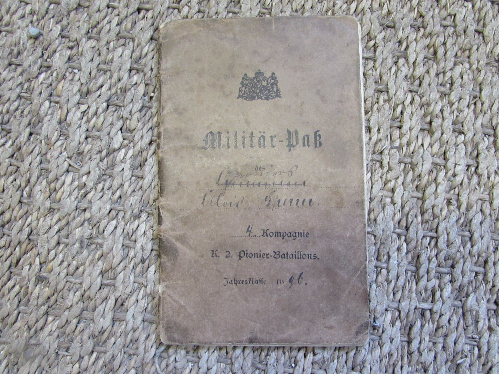 WW1 Military pass (German)