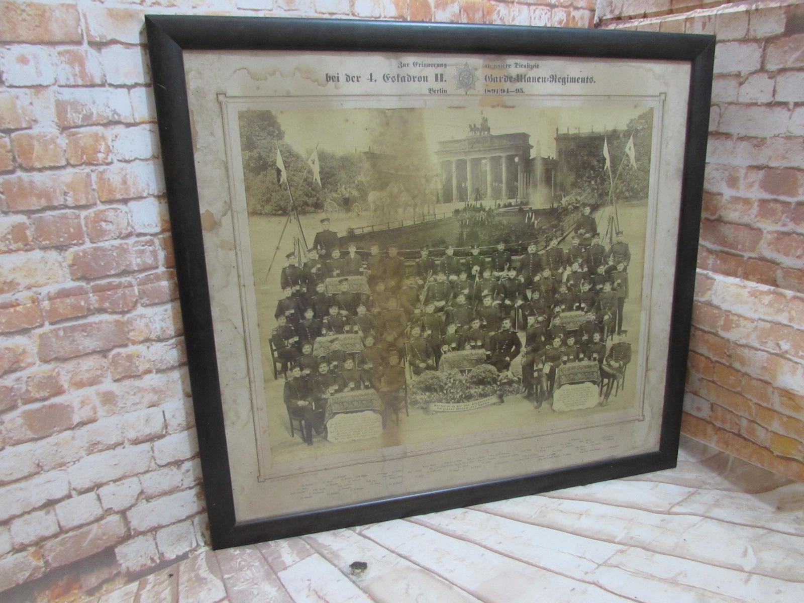 German Guards Regiment 1891-95 framed photo