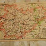 WW2 Luftwaffe stamped map of Montauban, France----