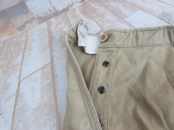 WW2 ATS Khaki Drill KD Skirt, dated 1944 - Antiqurio Antiques