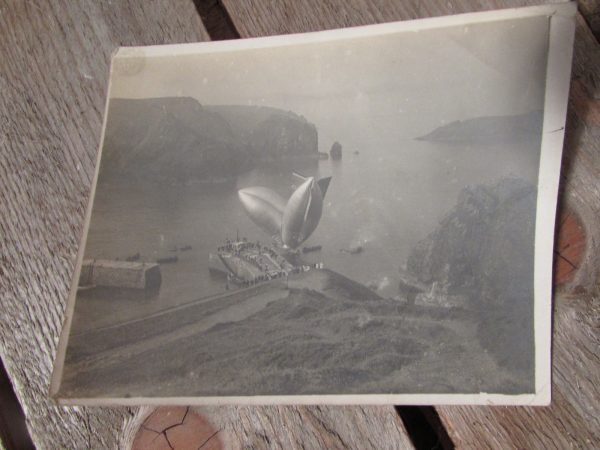 Blimps at Mullion cove, Cornwall 1916