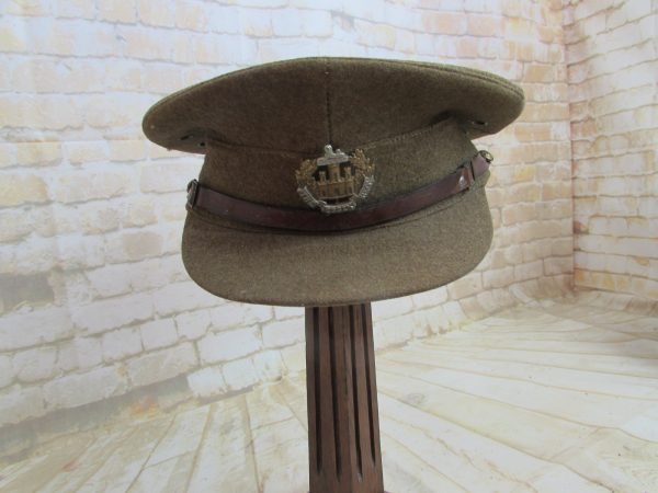WWII British Army W/O Peaked Cap , Essex Reg