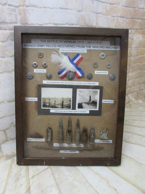 WW1 Cased Battle of VERDUN Relics