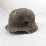 M42 German Helmet , relic from Mackenheim , Culmar Pocket.