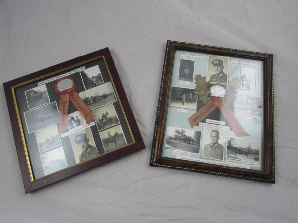 WW11 German Cavalry Officer's framed photo's