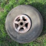 Fairey Swordfish main wheel and tyre.