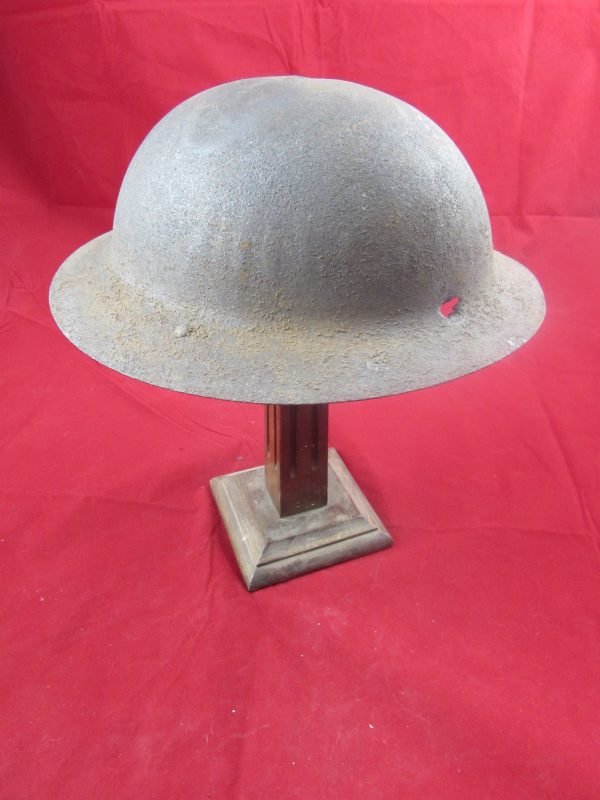 WW1 British Brodie Helmet, Recovered from Pozie'res