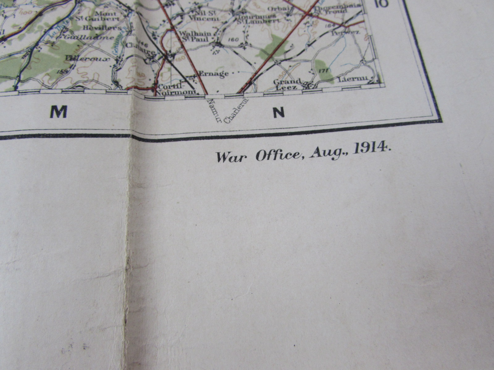 North West Europe 1914 Office Map
