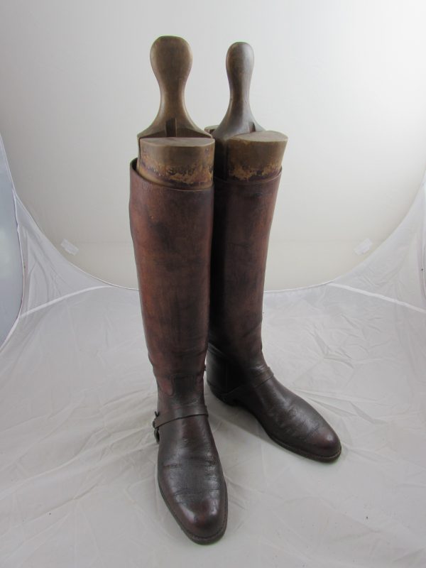 WW1 Cavalry Man's High Leather Boots