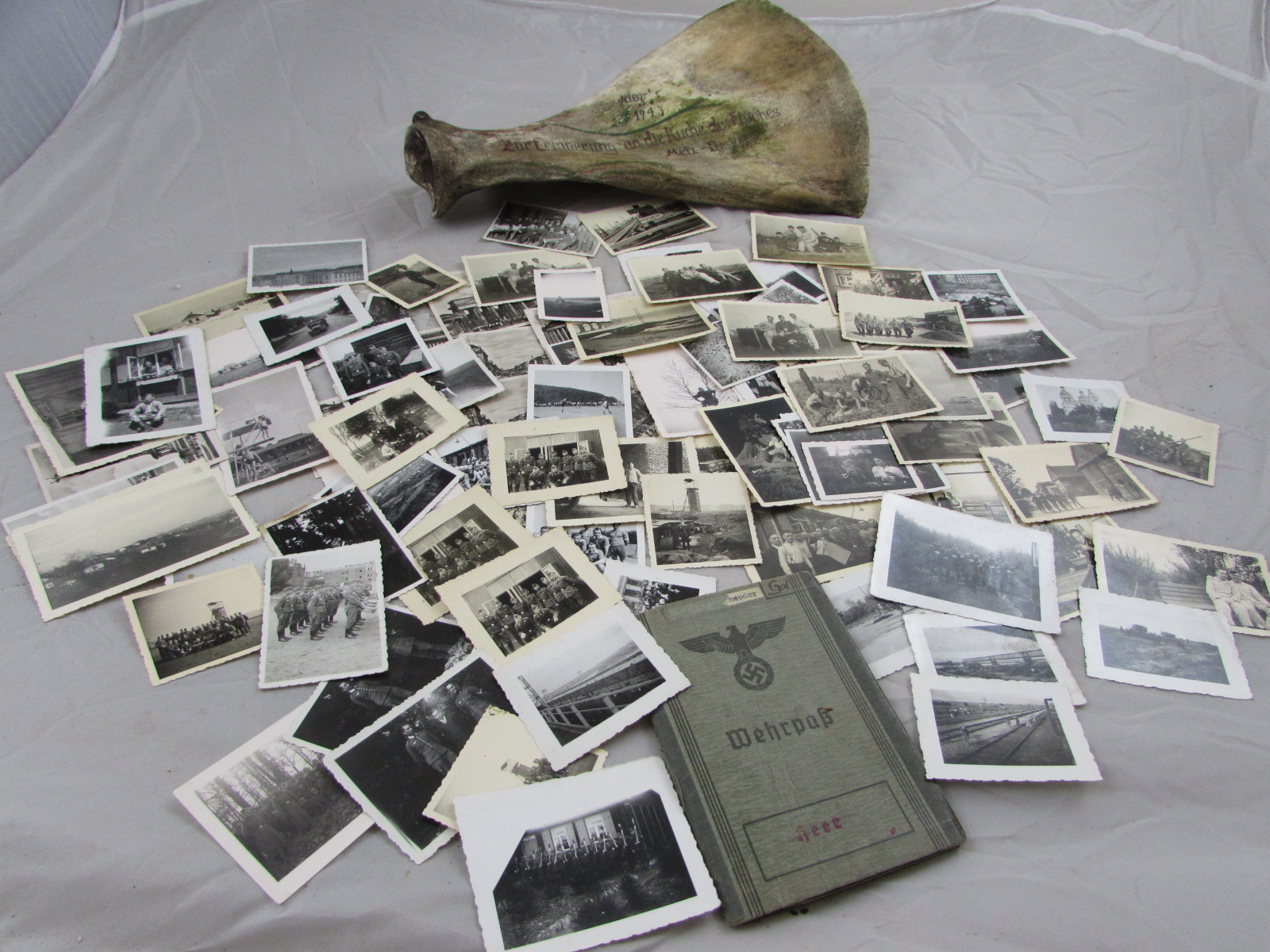 WW11 German Wehrpas, Photo's,and Bone. 1940-44