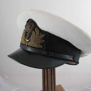 WW11 Royal Navy Captains peaked Cap with Cover