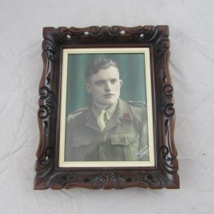 Framed photo of a Polish Officer WW2.