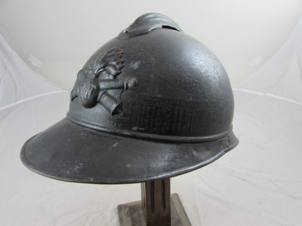 WW1 French M15 Artillery Helmet , named
