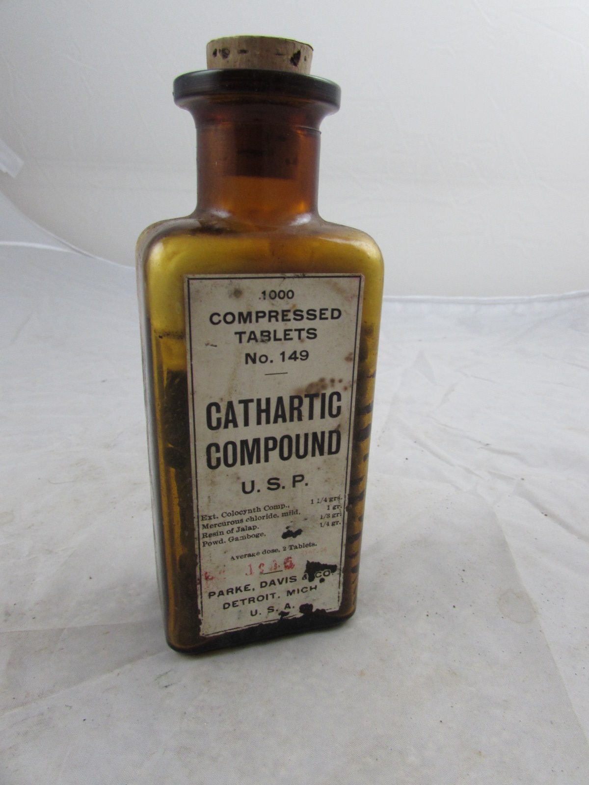 WW1 Bottle of Cathartic Compound,U.S.P