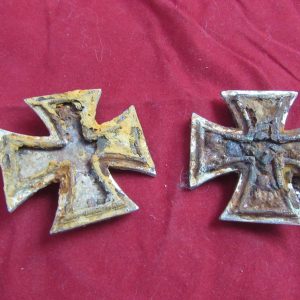 Pair of German Iron Crosses Recovered from Stalingrad