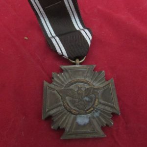 NSDAP 10 YEAR LONG SERVICE BRONZE MEDAL