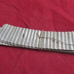 WW1 French Adrian Helmet ,Corrugated metal Vent Strips.