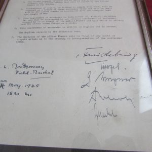 Instrument of Surrender of All German Armed Forces in Holland, in Northwest Germany including all islands, and in Denmark, 5/4/1945 - Image 3
