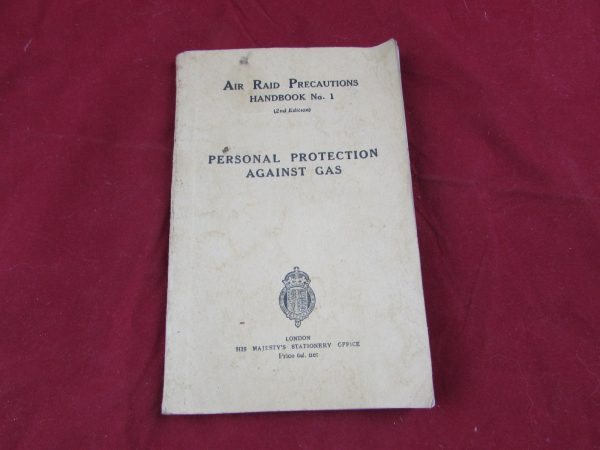 Air Raid Precautions, Personal protection Against Gas 1939