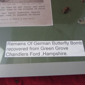 WW2 Framed remains of German Butterfly Bomb - Image 4