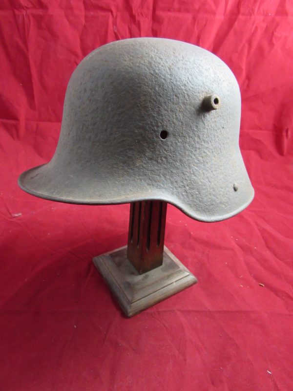 Battle Damaged WW1 German M16 Helmet