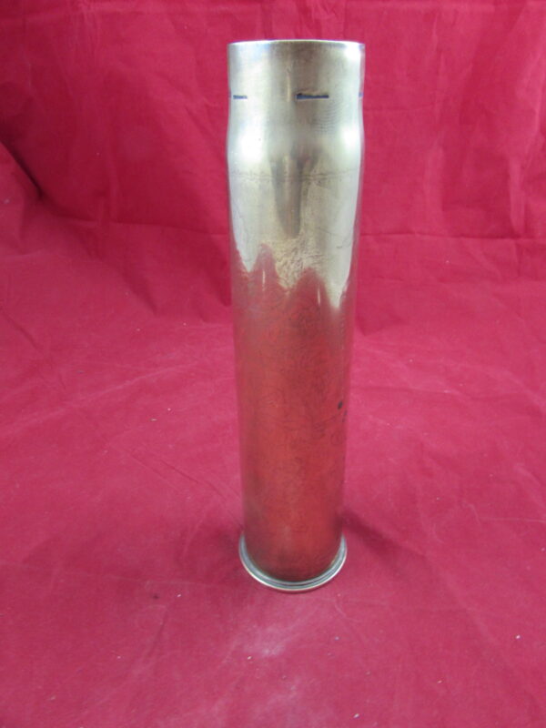 1918 dated British 6pdr MkIII Brass Shell-case Trench Art