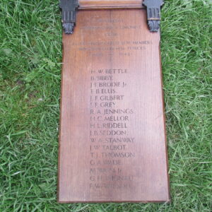 WW2 Wooden Memorial Board (Large) Burslem 1939-1940