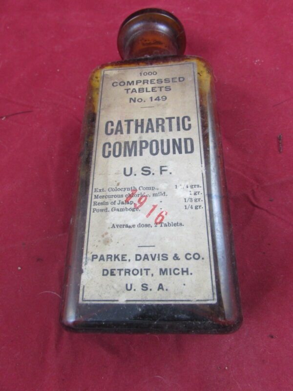 WW1 Bottle of Cathartic Compound, 1916
