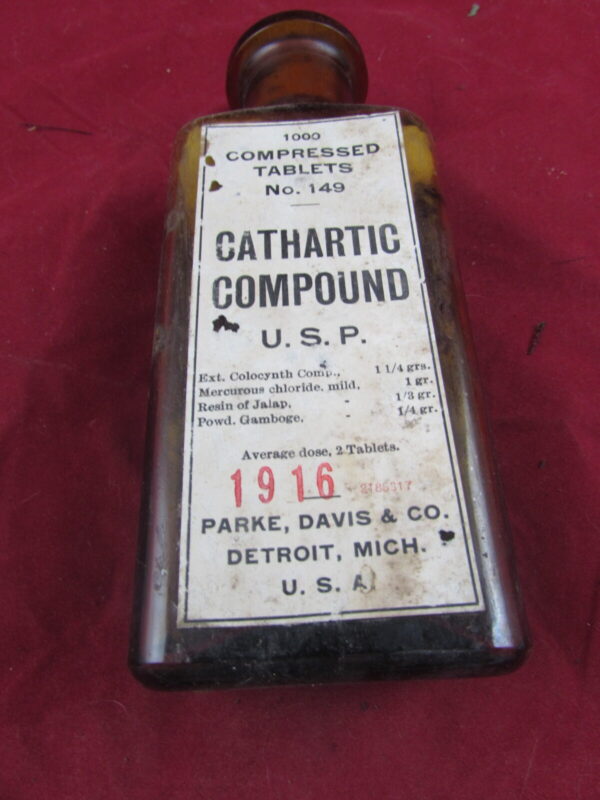 WW1 Bottle of Cathartic Compound 1916