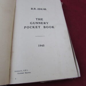 1945 The Gunnery Pocket Book, Admiralty