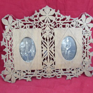 WW1 Wooden Fretwork Framed Soldiers Pictures