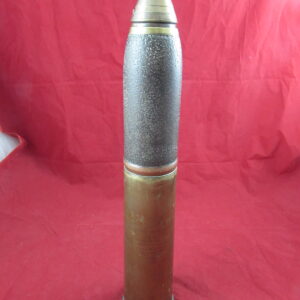 WW1 18 -Pounder Artillery Shell 1918 Complete, and Inscribed ,York & Lancaster Regiment.