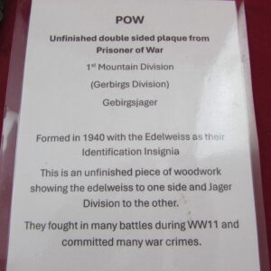 POW , 1st Mountain Division ( Gebirgsjager) - Image 4