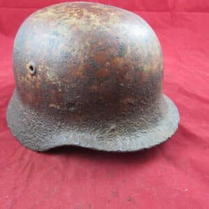 WW2 German M40 Snow Camouflage Helmet (Ardennes)