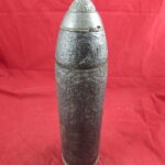 Inert WW1 German 10cm shell projectile head & HZ14 fuse