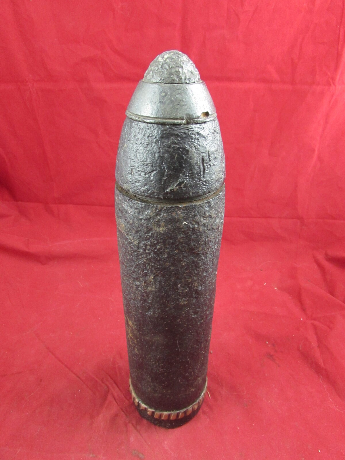 Inert WW1 German 10cm shell projectile head & HZ14 fuse