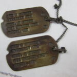 US WWII Next of Kin Dog Tag Set inc Chain. New York, Bronx (Medic)