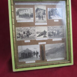 WW2 German Mountain Ski Troops 1940 Framed Piece