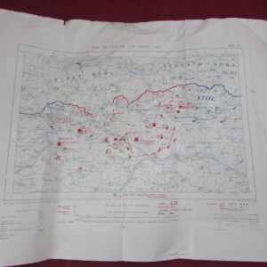 Western Front The Battle of the Aisne 1914, First World War 1932 map