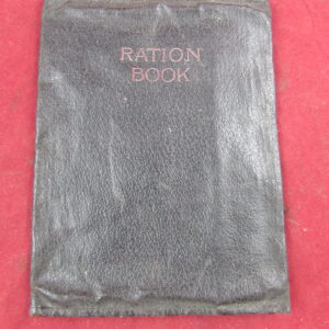 A GOOD PLAIN BLUE WWII PERIOD RATION BOOK COVER