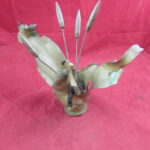 Brass 40mm-M25 Bofors, Trench Art Blown Shell, with Bullets.