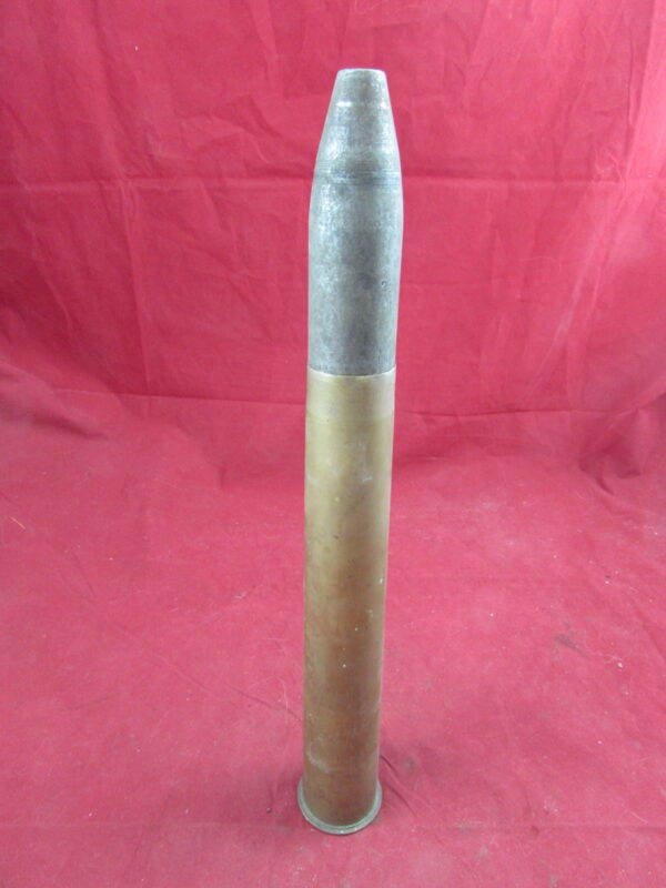 WW2 British 1942 Dated 2pdr Mk IX Gun, Solid Shot With Case