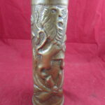 WW1 Beautiful Trench Art 18 Pdr , Battle of Deyser 1914